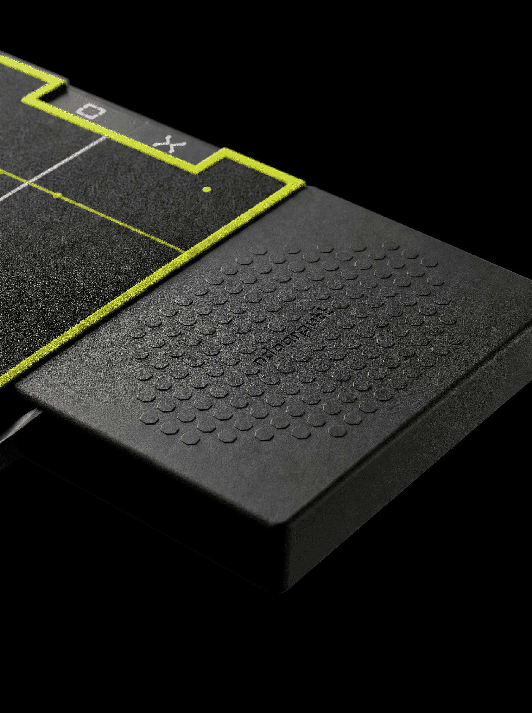Close view of the NDoorPutt stance platform.